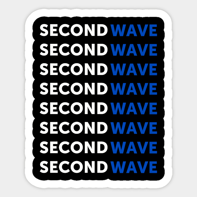 Secondwave Black 1 Sticker by Second Wave Apparel